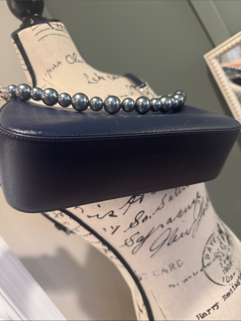 Kate ♠️ Navy with metallic beads Crossbody - Picture 5 of 14